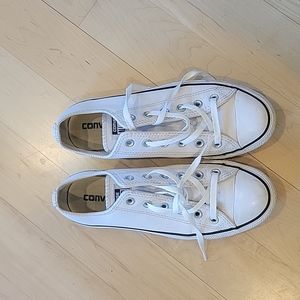 White leather converse